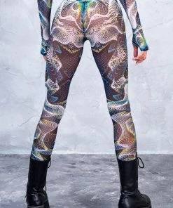 BADINKA Vapor Trance Mesh Leggings NEW