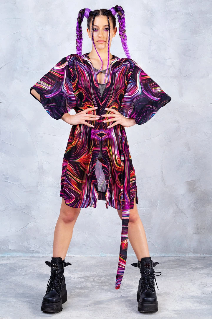 BADINKA Psychedelicate Rave Robe NEW 4 BADINKA Psychedelicate Rave Robe NEW