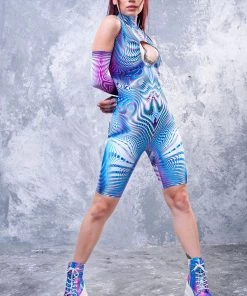 BADINKA RAVE GEAR Mobius Trip Keyhole Romper