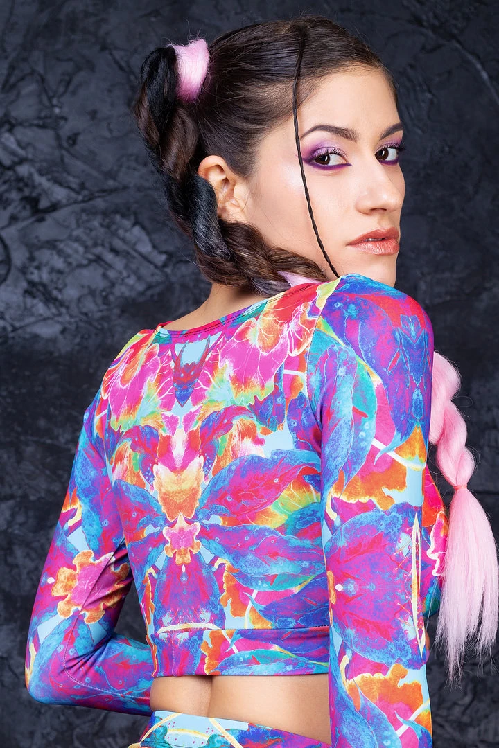 BADINKA Psy Hibiscus Long Belt Top NEW 4 BADINKA Psy Hibiscus Long Belt Top NEW