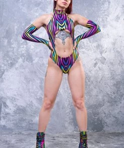 BADINKA RAVE GEAR Alluring Cut Out Bodysuit