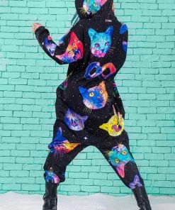 BADINKA Cosmic Kitties Onesie