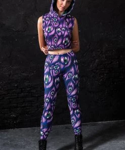 BAD INKA I See You Purple Leggings