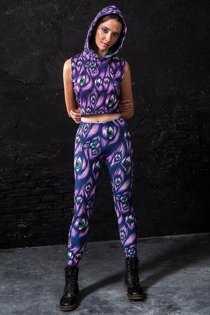 BAD INKA I See You Purple Leggings 4 BAD INKA I See You Purple Leggings