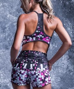 BAD INKA Pixel Collapse Active Shorts