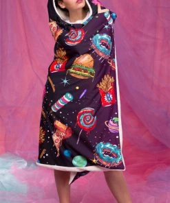 BADINKA Hoodie Blankets Space Munchiez Hoodie Blanket