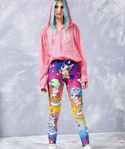 BADINKA Cuteness Overload Rainbow Leggings