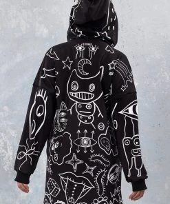 BADINKA Ugley Dark Zippy Hoodie Hoodies