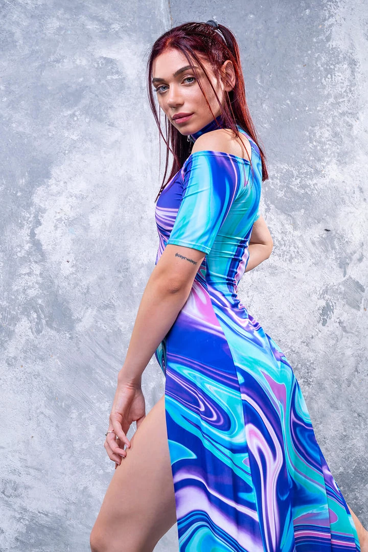 BADINKA Fierce Fluid EZ Maxi Rave Outfit RAVE GEAR 5 BADINKA Fierce Fluid EZ Maxi Rave Outfit RAVE GEAR