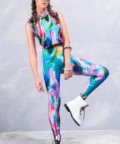 BAD INKA Liquid Abstract Leggings