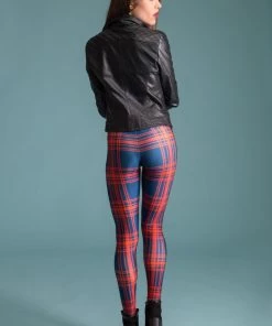 BAD INKA Rock Red Tartan Leggings