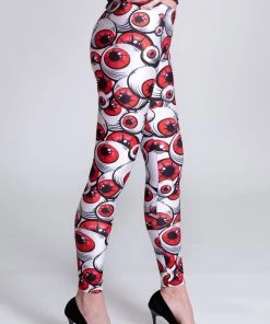BAD INKA Eyeballz Red Leggings