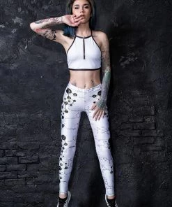 BAD INKA White Formula Leggings