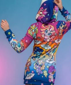 BADINKA Hoodies Cuteness Overload Rainbow Hoodie