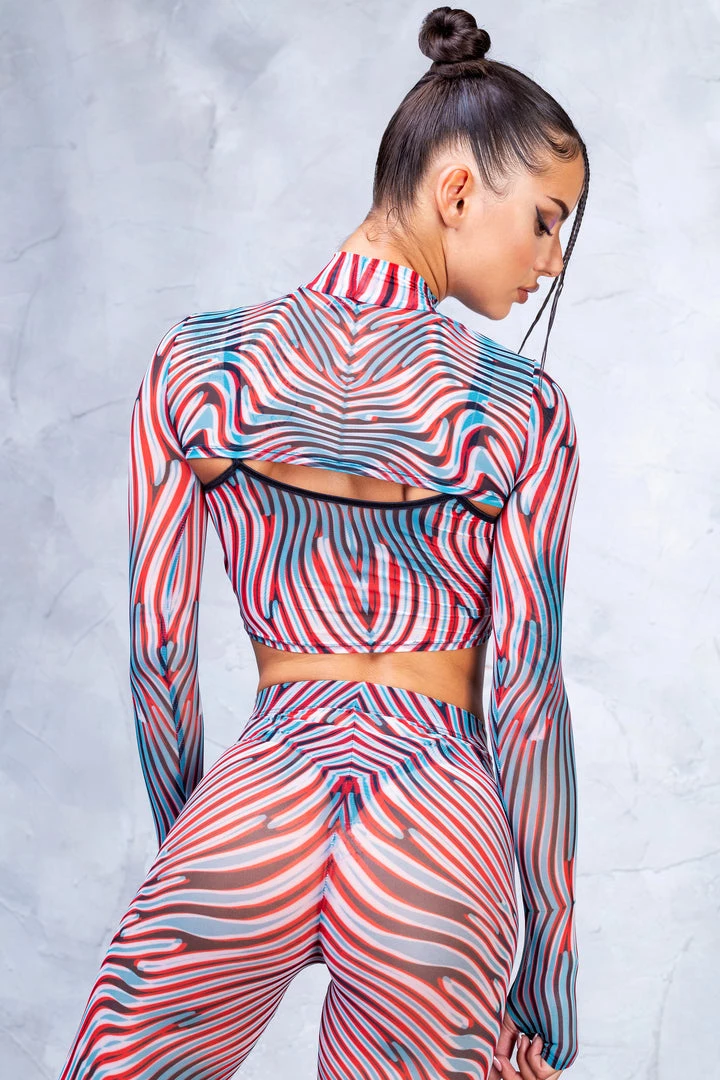 BADINKA Iris Mesh 2 Piece Shrug Top NEW 4 BADINKA Iris Mesh 2 Piece Shrug Top NEW