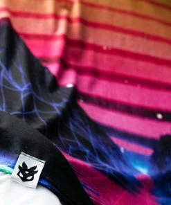 BADINKA RAVE GEAR Synthwave Sunset XXL Towel