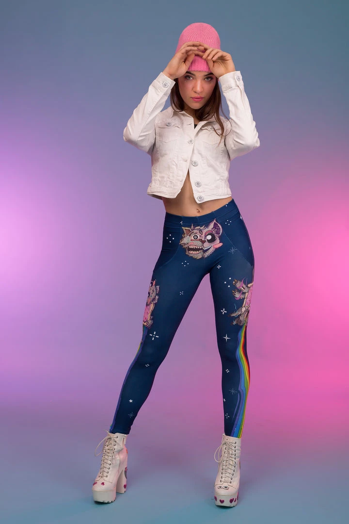 BADINKA Schizo Cat Warm Leggings 5 BADINKA Schizo Cat Warm Leggings