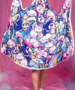 BADINKA Sick Of You Hooded Blanket (Blue) Hoodie Blankets