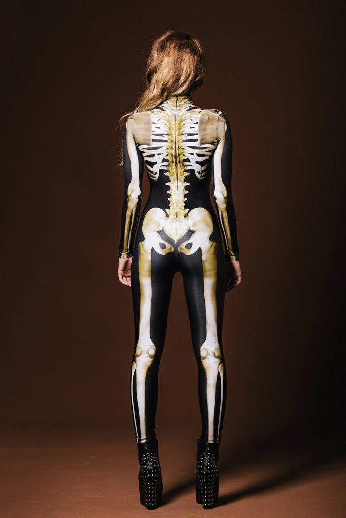 BADINKA Full Bodysuits Graveyard Skeleton Costume 5 BADINKA Full Bodysuits Graveyard Skeleton Costume