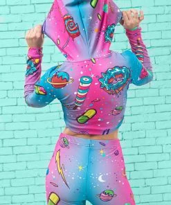 BAD INKA COSMIC MUNCHIEZ HOODED TOP