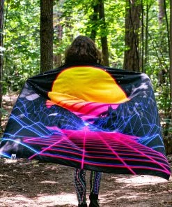 BADINKA RAVE GEAR Synthwave Sunset XXL Towel