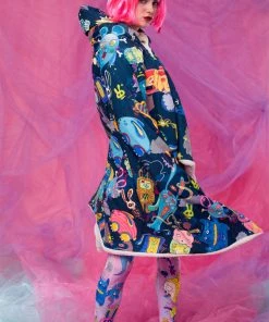 BADINKA Rabbidelic Hoodie Blanket (Blue) Hoodie Blankets 9 BADINKA Rabbidelic Hoodie Blanket (Blue) Hoodie Blankets