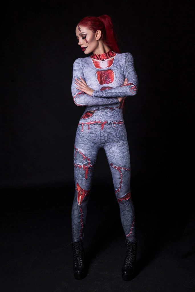 BADINKA Fossilized Zombie Costume Full Bodysuits 6 BADINKA Fossilized Zombie Costume Full Bodysuits