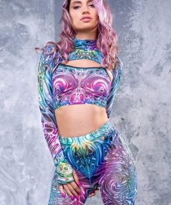 BADINKA Liquid Insect Biker Shorts Set