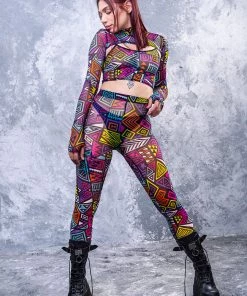 BADINKA High Waist Leggings Kahuna Mesh Leggings