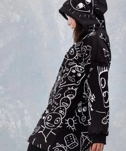 BADINKA Ugley Dark Zippy Hoodie Hoodies