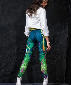 BAD INKA Riot Green Leggings