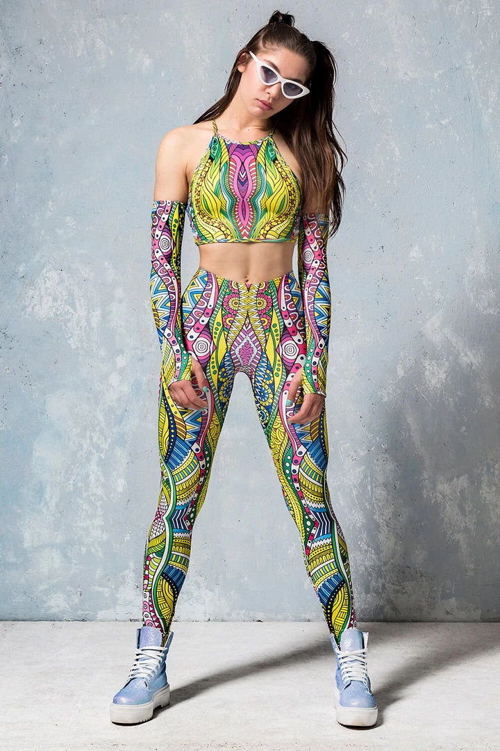 BADINKA Tops Aqua Knot Crop Top 5 BADINKA Tops Aqua Knot Crop Top