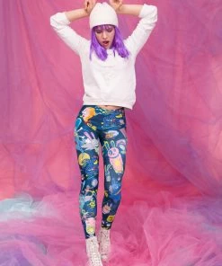 BADINKA Rabbidelic Warm Leggings (Blue) 11 BADINKA Rabbidelic Warm Leggings (Blue)