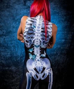 BADINKA Full Bodysuits X-Ray Skeleton Sleeveless Costume 7 BADINKA Full Bodysuits X-Ray Skeleton Sleeveless Costume