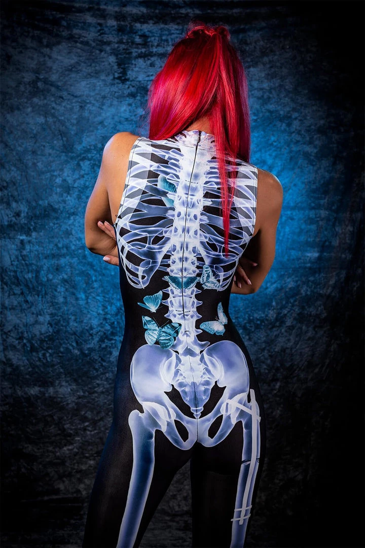 BADINKA Full Bodysuits X-Ray Skeleton Sleeveless Costume 5 BADINKA Full Bodysuits X-Ray Skeleton Sleeveless Costume