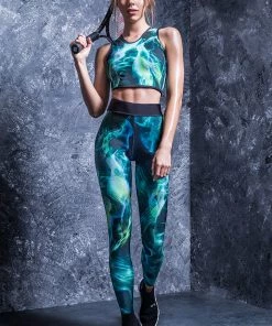 BADINKA Green Fog Active Top