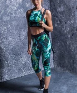 BADINKA Green Fog Crop Top