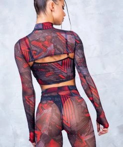 BADINKA Futura Mesh 2 Piece Shrug Top