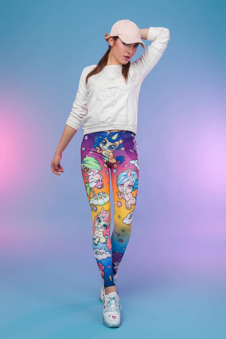 BADINKA Warm Leggings Cuteness Overload Warm Rainbow Leggings 5 BADINKA Warm Leggings Cuteness Overload Warm Rainbow Leggings