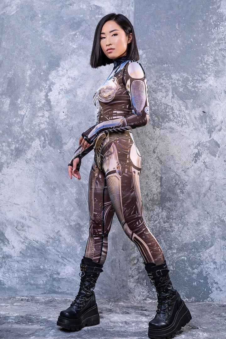 BADINKA RAVE GEAR WarBot Mesh Full Costume 5 BADINKA RAVE GEAR WarBot Mesh Full Costume