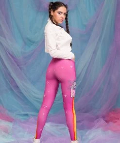 BADINKA Schizo Cat Warm Leggings (Pink) 12 BADINKA Schizo Cat Warm Leggings (Pink)