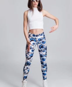 BAD INKA Eyeballz Blue Leggings