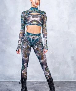 BADINKA Vapor Trance Mesh 2 Piece Shrug Top NEW 9 BADINKA Vapor Trance Mesh 2 Piece Shrug Top NEW