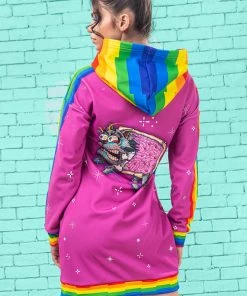 BADINKA Hoodies Schizo Cat Hoodie (Pink) 11 BADINKA Hoodies Schizo Cat Hoodie (Pink)