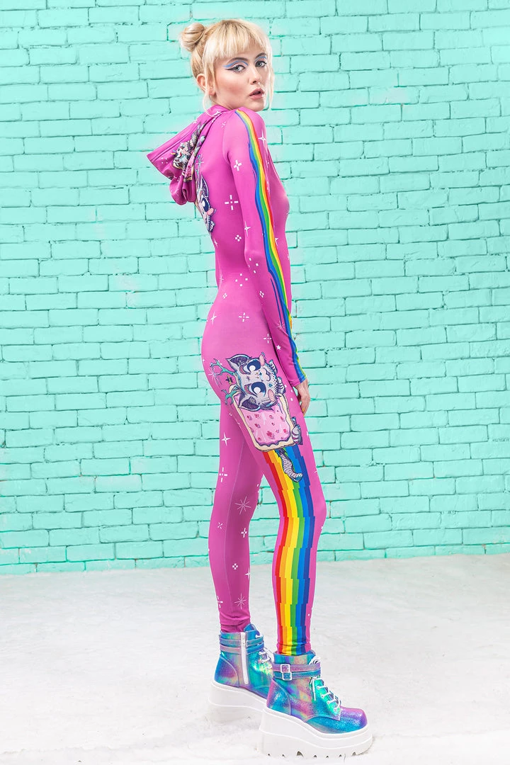 BADINKA Schizo Cat Fit Onesie (Pink) Fit-Onesies 7 BADINKA Schizo Cat Fit Onesie (Pink) Fit-Onesies