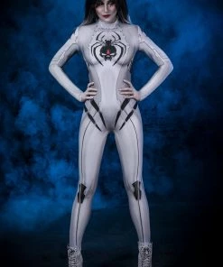 BADINKA Full Bodysuits White Widow Costume 8 BADINKA Full Bodysuits White Widow Costume