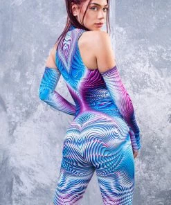 BADINKA RAVE GEAR Mobius Trip Keyhole Romper