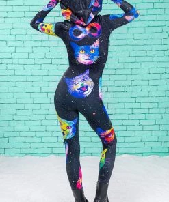 BADINKA Cosmic Kitties Fit Onesie Fit-Onesies 11 BADINKA Cosmic Kitties Fit Onesie Fit-Onesies