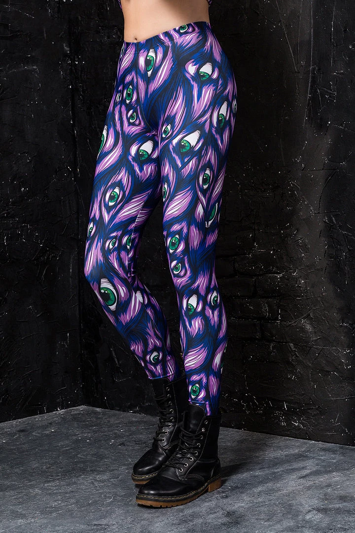 BAD INKA I See You Purple Leggings 6 BAD INKA I See You Purple Leggings