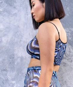 BADINKA Time Warp Mesh 2 Piece Shrug Top Tops